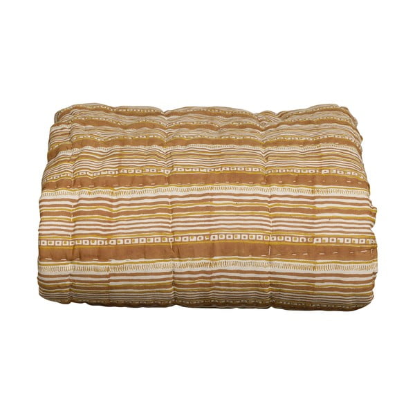 Hnedý/béžový bavlnený pléd na dvojlôžko 220x265 cm Banding – BePureHome-image-4