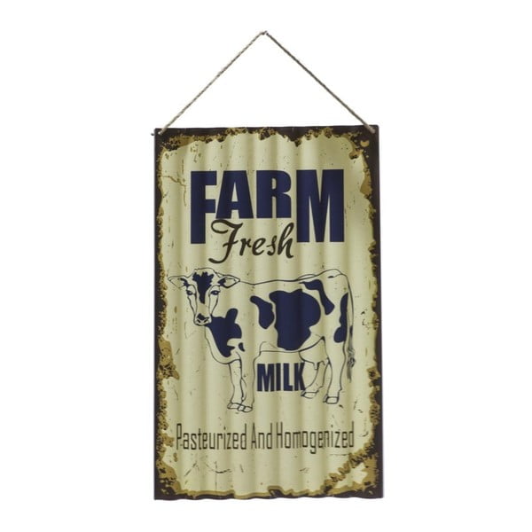 Nástenná ceduľa Novita Farm Fresh, 30 x 50 cm
