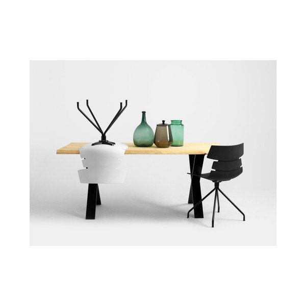 Jedálenský stôl s doskou z dubového dreva Custom Form Cross, 180 × 90 cm-image-3