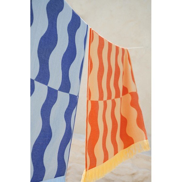 Modrá bavlnená plážová osuška 100x160 cm Nugo – noo.ma-image-2