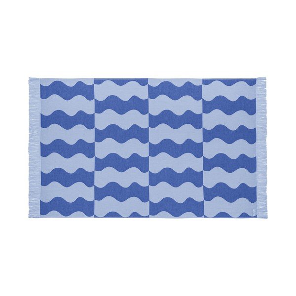 Modrá bavlnená plážová osuška 100x160 cm Nugo – noo.ma