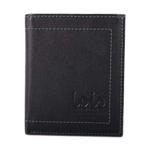 Kožená peňaženka Lois Black, 8x10 cm