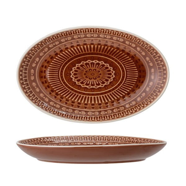 Hnedočervený servírovací tanier Bloomingville Rani, 22,5 x 14 cm-image-3