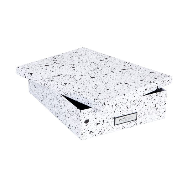 Čierno-biela úložná škatuľa Bigso Box of Sweden Oskar-image-3