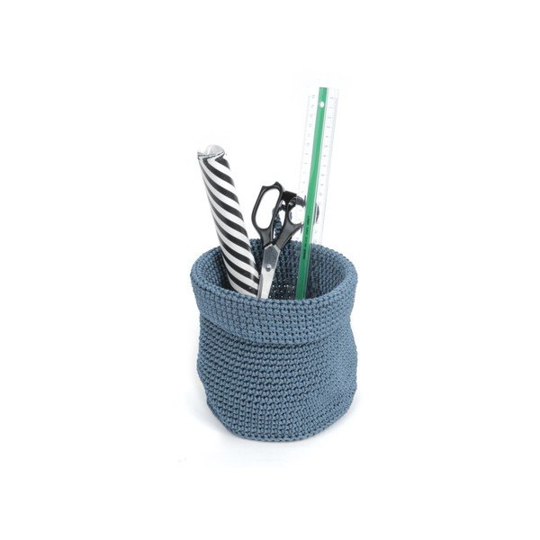 Sada 3 modrých košíkov na kvety PT Living Weave-image-1