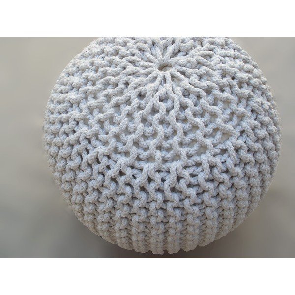 Puf na sedenie Cool White-image-1