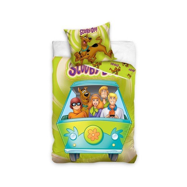 Detské bavlnené obliečky na jednolôžko CARBOTEX Scooby Doo, 160 × 200 cm