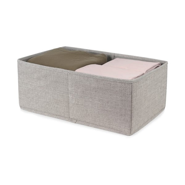 Sivý úložný box Compactor Oxford, 42 x 26 cm