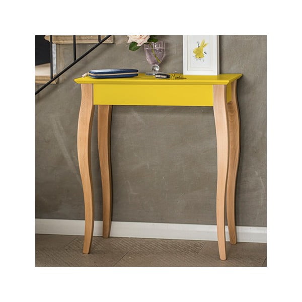 Ružový odkladací stolík Ragaba Console, dĺžka 65 cm-image-1