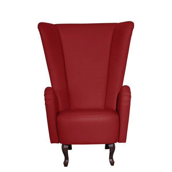Červené kreslo z imitácie kože Max Winzer Aurora-image-1