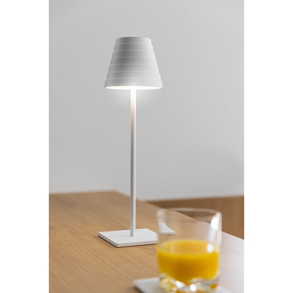 Biela LED stolová lampa (výška 37 cm) Fizzi – GTV-image-1