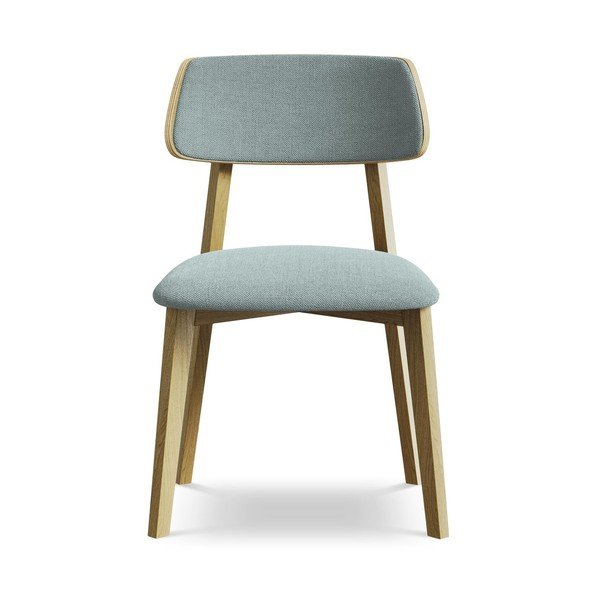 Modrá jedálenská stolička z masívneho dreva Niu – Makamii-image-1