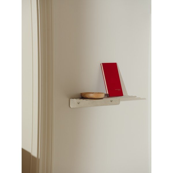 Kovová polica v striebornej farbe 50 cm Olbi – noo.ma-image-1