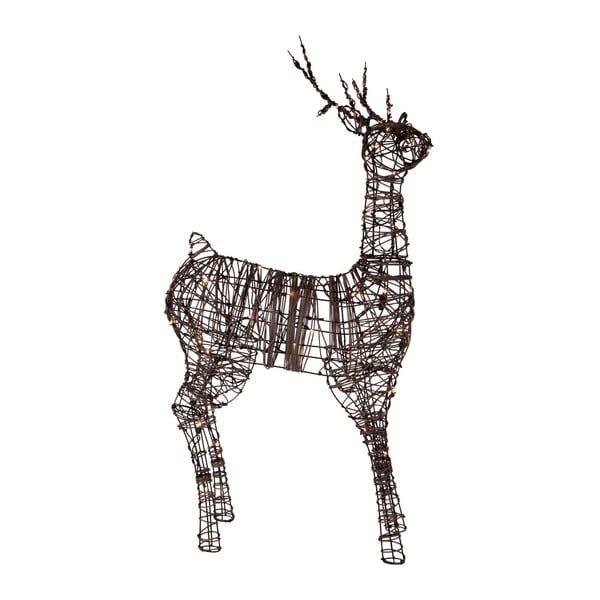 Svietiaca LED dekorácia Best Season Deer Rattan, 120 cm