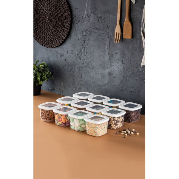 Plastové dózy v súprave 12 ks na potraviny Fresco – Hermia-image-1