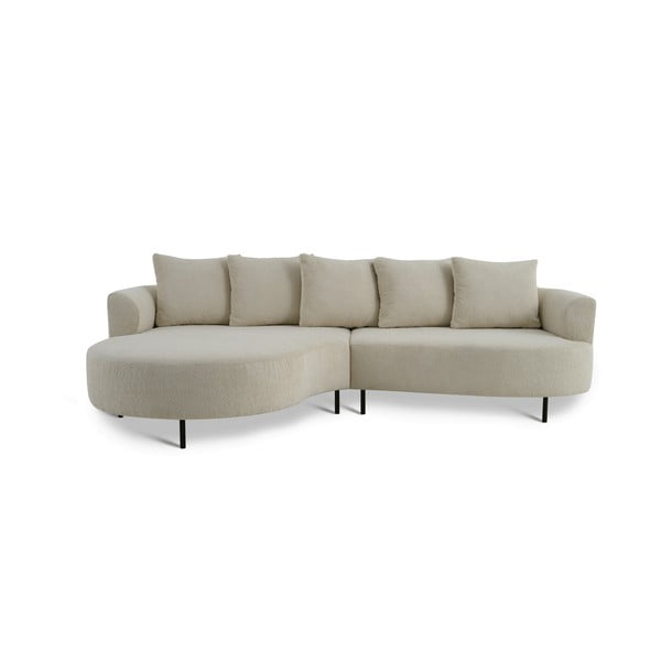 Béžová rohová pohovka (ľavý roh) Vitoria – Scandic