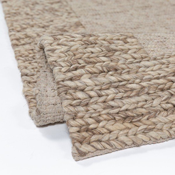 Ručne tkaný koberec s prímesou vlny v prírodnej farbe 200x290 cm Rue – Flair Rugs-image-3