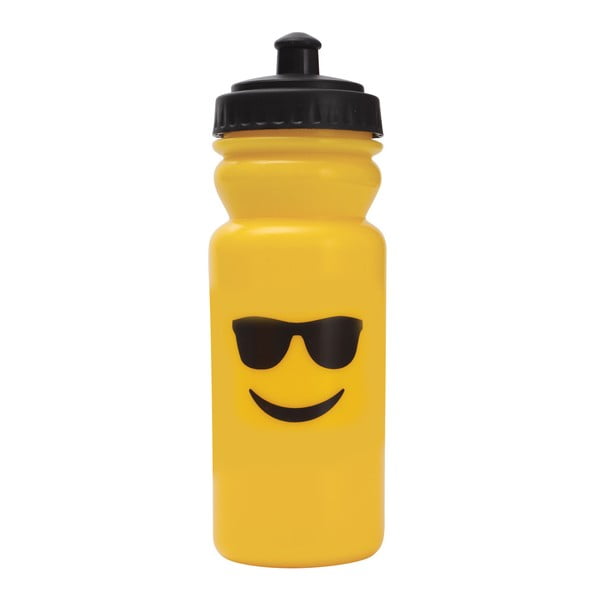 Športová fľaša na vodu Bergner Emoticon Sunglasses, 600 ml