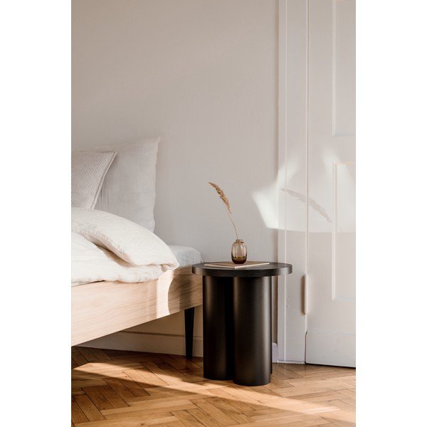 Čierna dvojlôžková posteľ z drevotriesky bez čela s roštom 160x200 cm Streiko – noo.ma-image-4