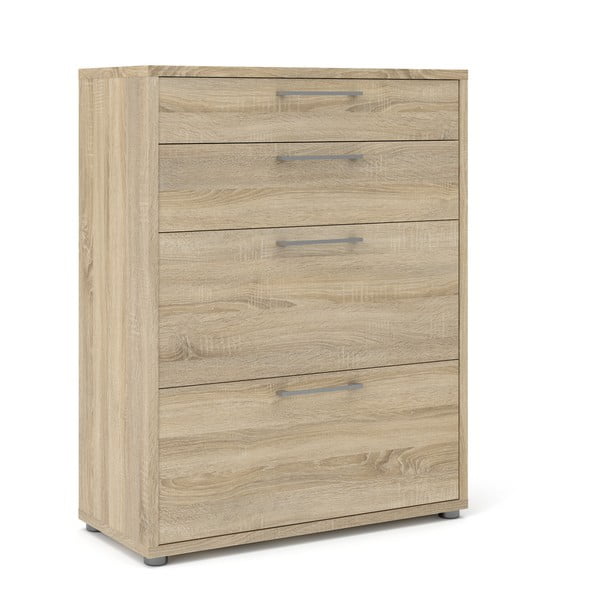 Modulárna knižnica v dekore duba v prírodnej farbe 89x113 cm Prima – Tvilum-image-4