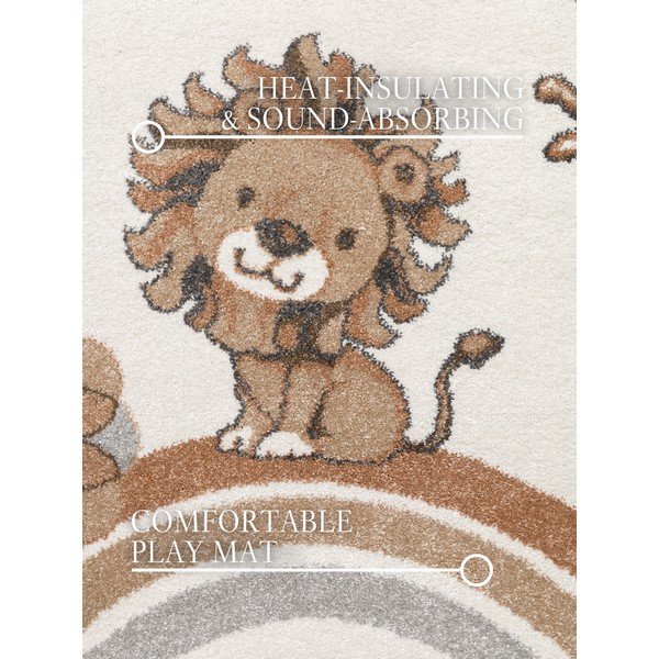 Krémový detský koberec ø160 cm Roar like a Lion – Villeroy&Boch-image-2