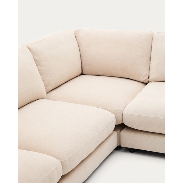 Béžová ženilková rohová pohovka Gala – Kave Home-image-4