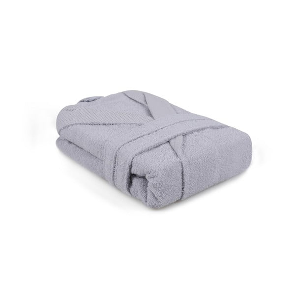 Sivý bavlnený župan veľkosť M Cappa – Foutastic-image-2