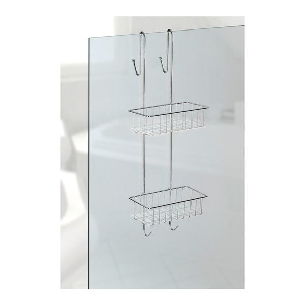 Závesná kúpeľňová dvojposchodová polička Wenko Caddy Alto-image-4