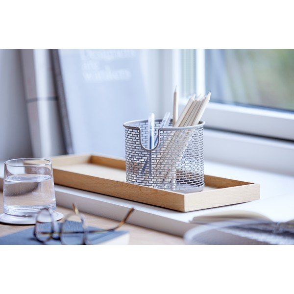 Sivý kovový úložný košík Zone Inu, ø 10 cm-image-2