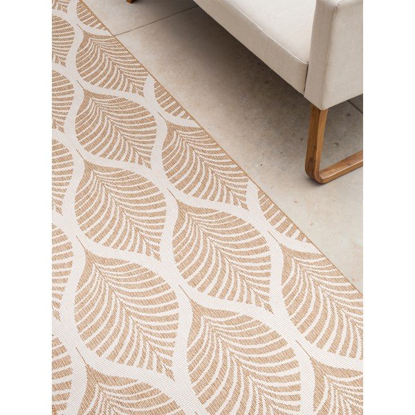 Vnútorný a vonkajší behúň v béžovej a slonovinovej farbe 80x250 cm Duet Liora – NORTHRUGS-image-4