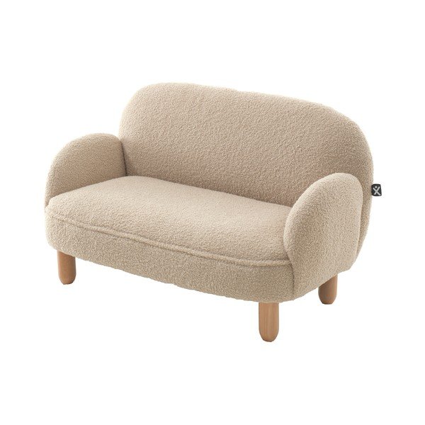 Béžová detská pohovka z textílie buklé 89 cm Rocky – Vipack