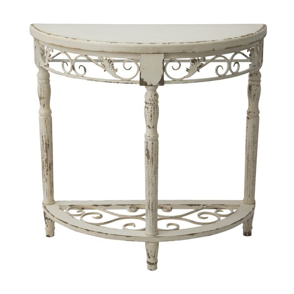 Zaguľatený konzolový stolík Lyon, 80 cm
