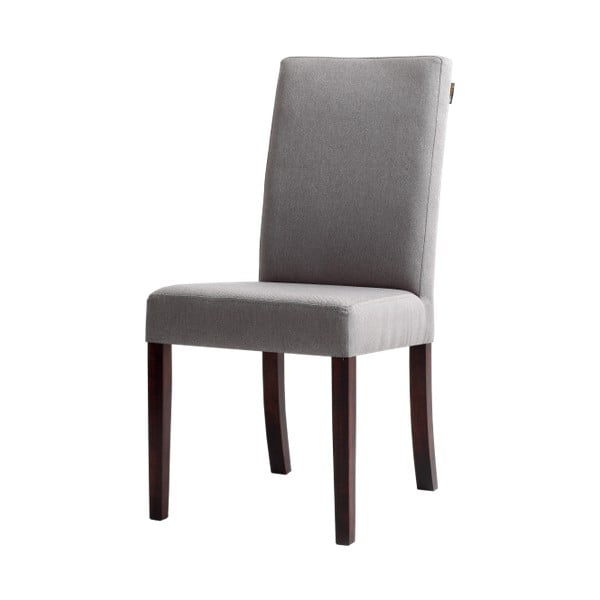 Sivá stolička s hnedými nohami Custom Form Wilton
