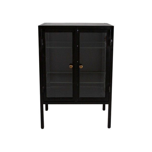 Čierna komoda Canett Nino, výška 86 cm