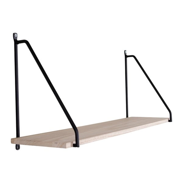 Čierna polica z masívu pavlovnia Arnhem - House Nordic-image-1