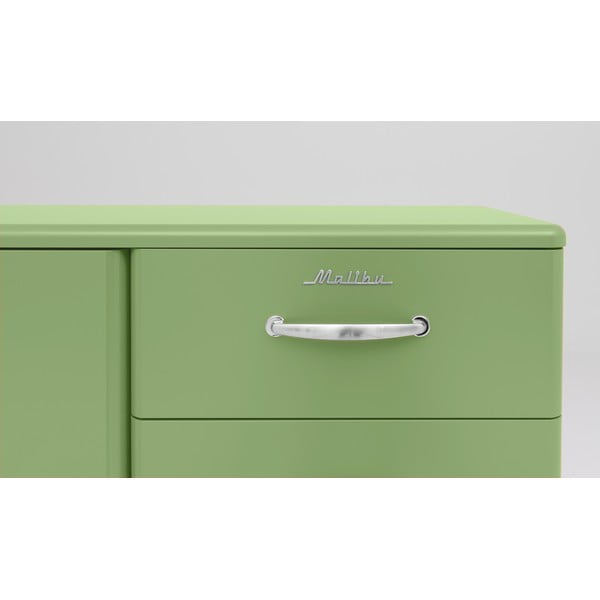 Zelená nízka komoda 98x92 cm Malibu - Tenzo-image-1