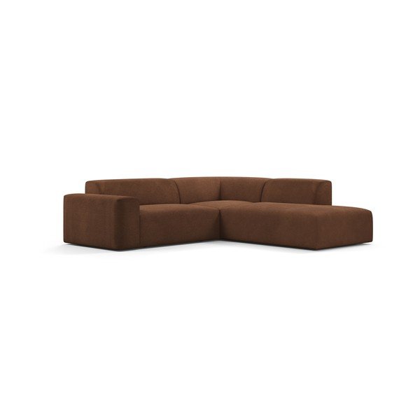 Hnedá menčestrová rohová pohovka Marie Claire Home Karen, 260 cm, pravý roh-image-2