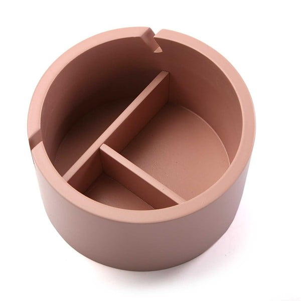 Ružový drevený box na šperky Versa Pinky, ø 14 cm-image-2