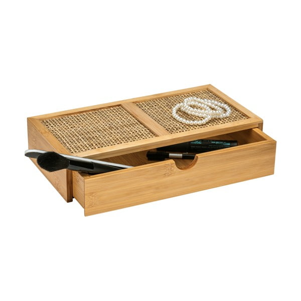 Bambusový kúpeľňový organizér Wenko Allegre, 28 x 6 cm-image-2