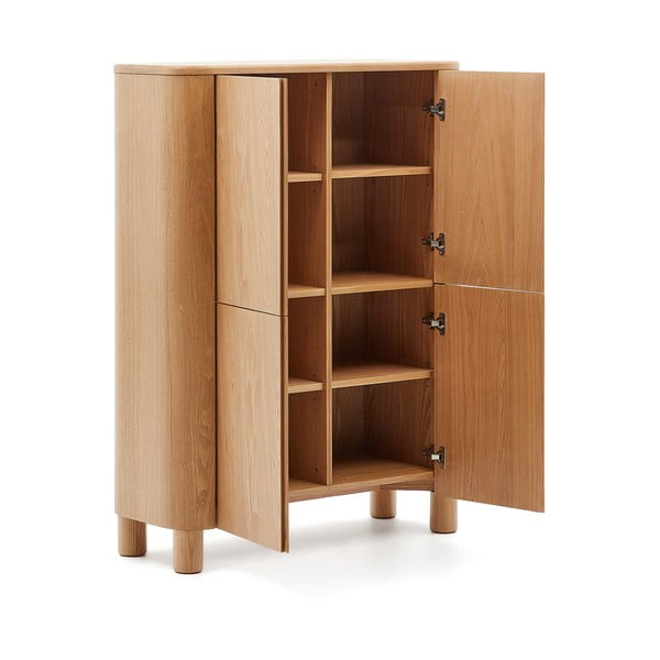 Skrinka v dekore jaseňa v prírodnej farbe 100x134x40 cm Salaya – Kave Home-image-3