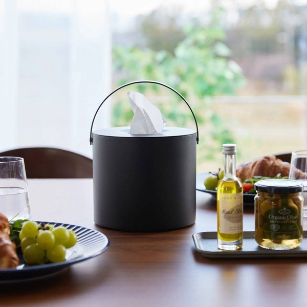 Kovový box na vreckovky Tower – YAMAZAKI-image-1