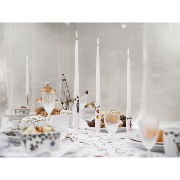 Biely keramický vianočný svietnik Kähler Design Hammershøi, výška 20 cm-image-1