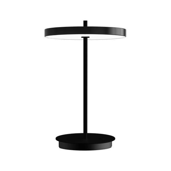 Čierna kovová LED stolová lampa s kovovým tienidlom (výška 31 cm) Asteria Move – UMAGE-image-4