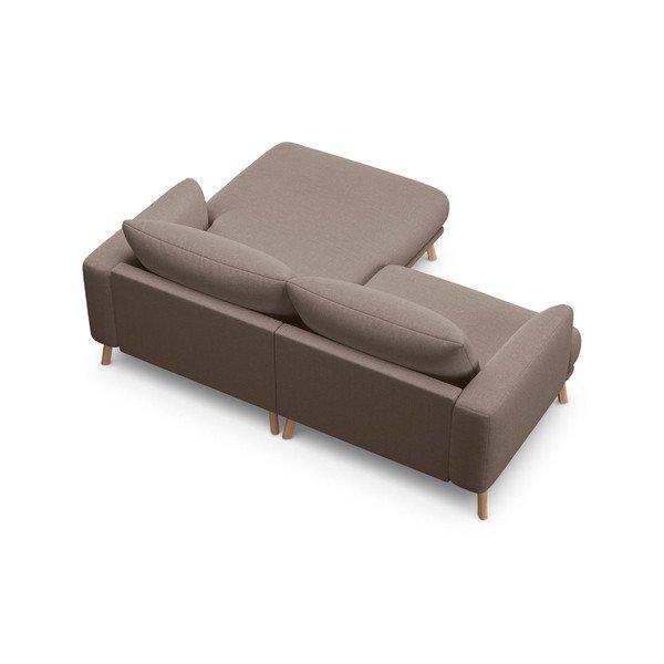 Taupe rohová pohovka (pravý roh/s leňoškou) Naomi – Micadoni -image-3