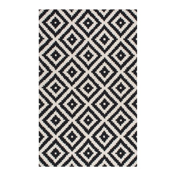 Vlnený koberec Gigos Black, 122x182 cm