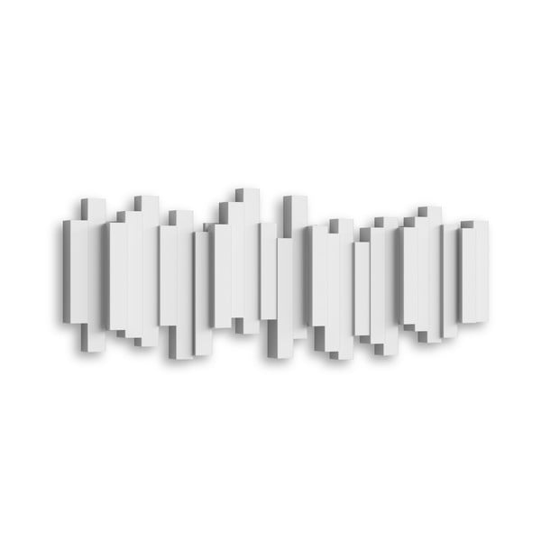 Biely plastový nástenný vešiak Sticks - Umbra-image-3