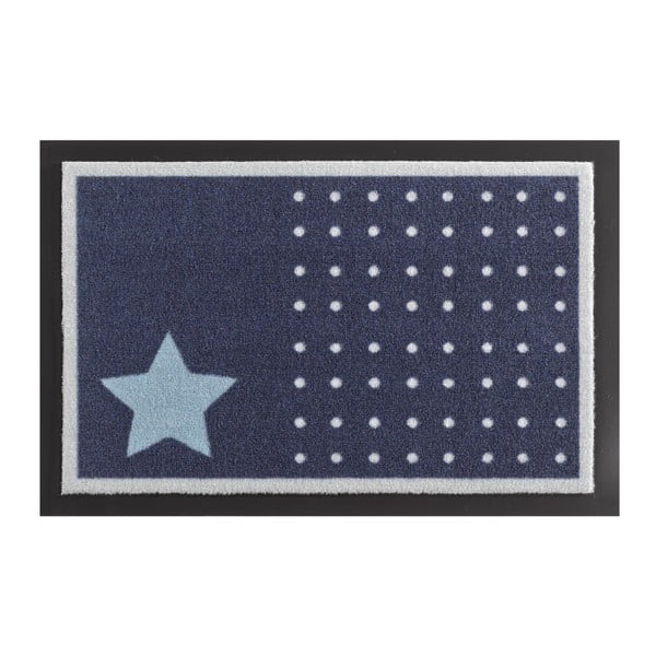 Rohožka Hanse Home Star and Dots Dark Blue, 40 × 60 cm