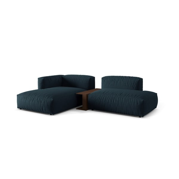 Tmavomodrá modulárna rohová pohovka (ľavý roh) Martina – Micadoni Home-image-1