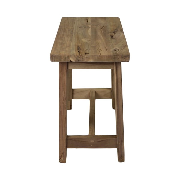 Stolička z tíkového dreva HSM collection Rustical, dĺžka 50 cm-image-3