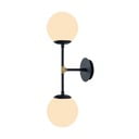 Čierne nástenné svietidlo Squid Lighting Kruva, dĺžka 58 cm